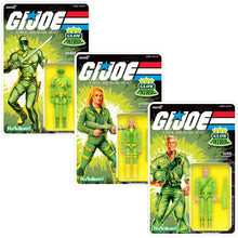 G.I. Joe - Joe (Glow Patrol - Green) 3.75" Reaction+ Figures Three Pack