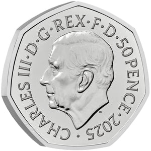 2025 UK 50p 90yrs of Monopoly BU Coin