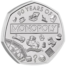 2025 UK 50p 90yrs of Monopoly BU Coin
