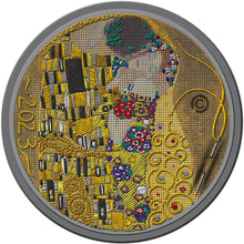 2023 Palau $20 Fine Embroidery - Klimt's The Kiss 3oz Silver Coin