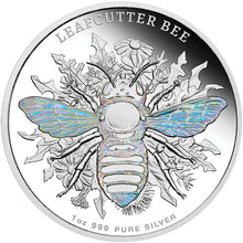 2026 Niue $2 Native Bees - Leafcutter Bee Hologram 1oz Silver Proof Coin