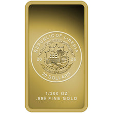 2026 Liberia $20 Alien Invasion 1/200oz Gold Coin