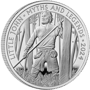 2024 UK £2 Myths & Legends - Little John 1oz Silver Proof