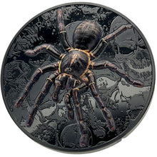 2023 Palau $20 Dark Nature - Black Tarantula 3oz Silver Coin