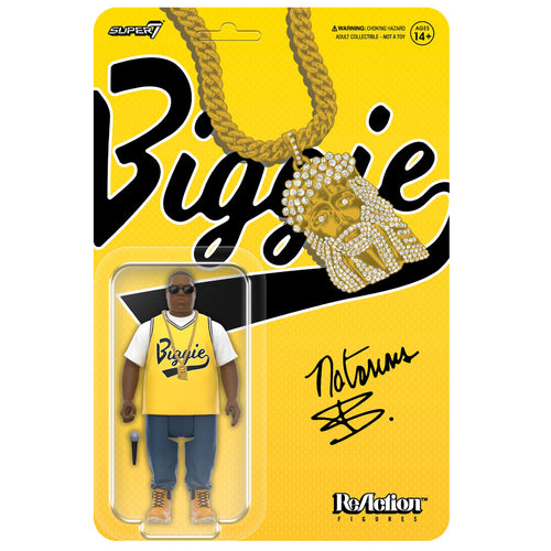 Notorious B.I.G. Wv04 - Notorious B.I.G. (Yellow Jersey) 3.75 inch Reaction Figure