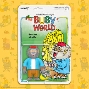 Richard Scarry Wv1 - Bananas Gorilla ReAction Figure