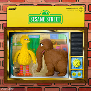 Sesame Street - Big Bird & Mr Snuffleupagus ReAction Figure 2-Pack