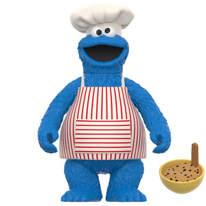 Sesame Street Wv4 - Chef Cookie 3.75 inch ReAction Figure