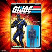 G.I. Joe Wv03 (Cartoon) - Snake Eyes (Cartoon) 3.75 Inch ReAction+ Figure