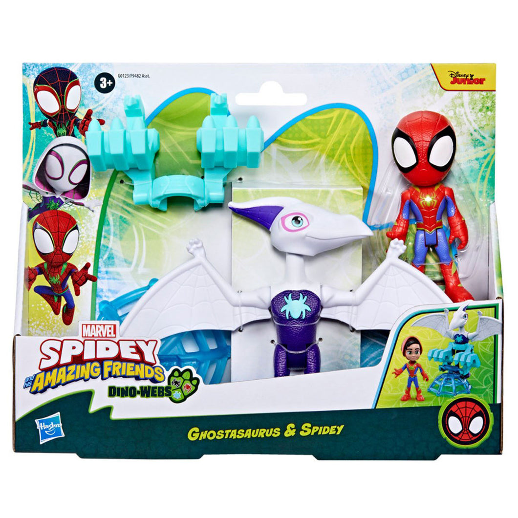 Spidey and His Amazing Friends Dino Webs: Ghostasaurus & Spidey Action Figure