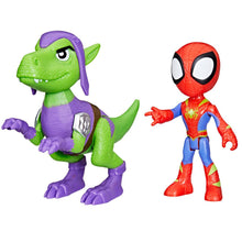 Spidey and His Amazing Friends Dino Webs: Goblin Raptor & Spidey Action Figure