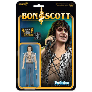 Bon Scott Wv2 - Bon Scott (Leopard Print) ReAction Figure