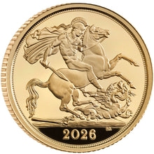 The Half Sovereign 2026 UK Gold Proof Coin