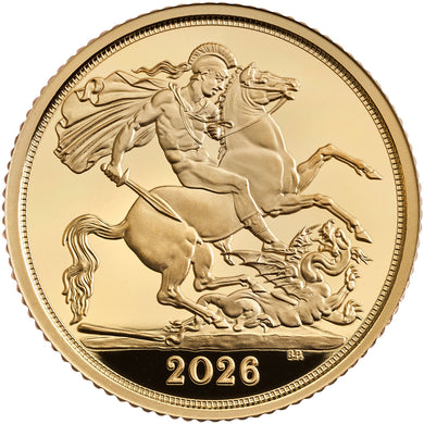 The Half Sovereign 2026 UK Gold Proof Coin