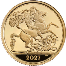 The Half Sovereign 2027 UK Gold Proof Coin