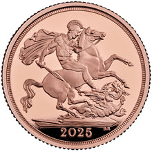 The Sovereign 2025 UK Last of the Red Gold St George & The Dragon Gold Proof Coin