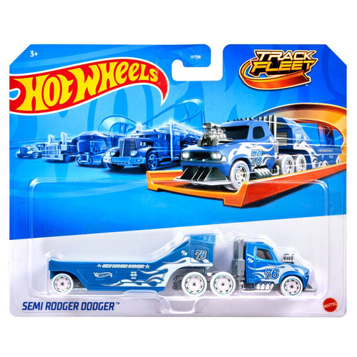 Hot Wheels Track Fleet 2025 Semi Rodger Dodger Die Cast Vehicle