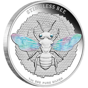 2026 Niue $2 Native Bees - Stingless Bee Hologram 1oz Silver Proof Coin