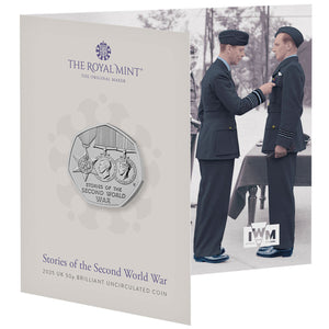 2025 UK 50p Stories of WWII Brilliant Uncirculated Coin