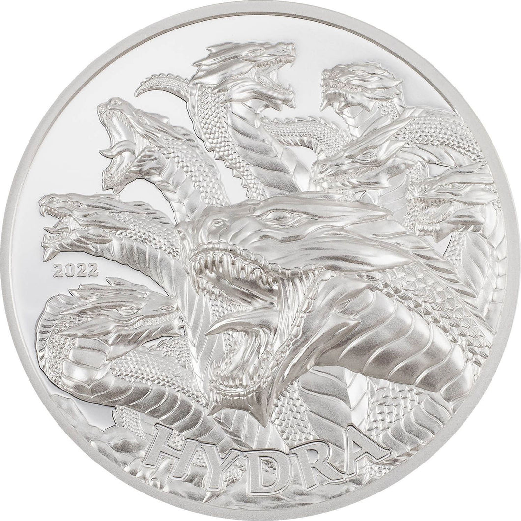 2022 Tanzania 1000Sh Hydra 1oz Silver Coin