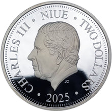 2025 Niue $2 Fact or Fiction: The Tassie Tiger Lives! 1oz Silver Coin