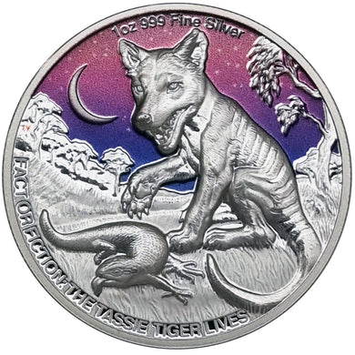 2025 Niue $2 Fact or Fiction: The Tassie Tiger Lives! 1oz Silver Coin