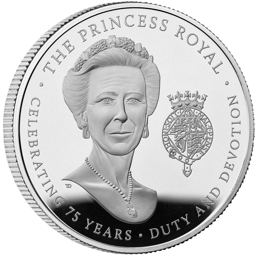 2025 UK £5 75th Birthday of HRH The Princess Royal Silver Proof