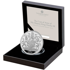 2025 UK £5 Royal Arms Silver Proof