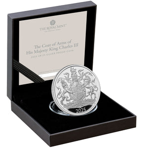 2025 UK £5 Royal Arms Silver Proof