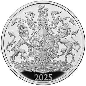 2025 UK £5 Royal Arms Silver Proof