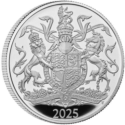 2025 UK £5 Royal Arms Silver Proof