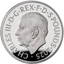 2025 UK £5 Royal Arms PIEDFORT Silver Proof