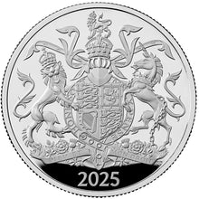 2025 UK £5 Royal Arms PIEDFORT Silver Proof