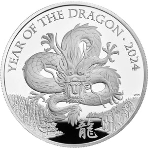 2024 UK £2 Year of the Dragon 1oz Silver Proof