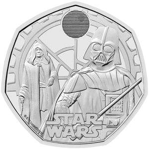 2023 UK 50p Star Wars - Vader & Palpatine BU Coin