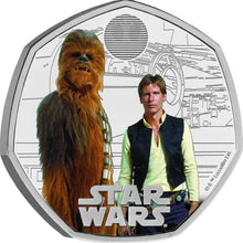 2024 UK 50p Star Wars -  Han & Chewbacca  Silver Proof Coin