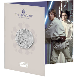 2023 UK 50p Star Wars - Luke & Leia BU Coin