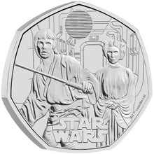 2023 UK 50p Star Wars - Luke & Leia BU Coin