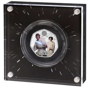 2023 UK 50p Star Wars -  Luke & Leia Silver Proof Coin