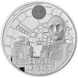2023 UK £5 Star Wars - R2-D2 & C-3PO 1oz Silver Proof Coin