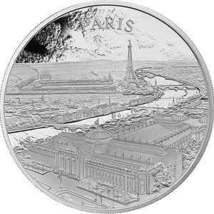2024 UK £5 City Views Paris 1oz Silver Proof Coin