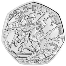 2024 UK 50p 80th Ann. of D-Day BU