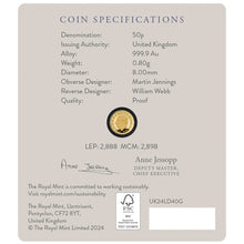 2024 UK 50p Year of the Dragon 1/40oz Proof