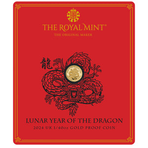 2024 UK 50p Year of the Dragon 1/40oz Proof