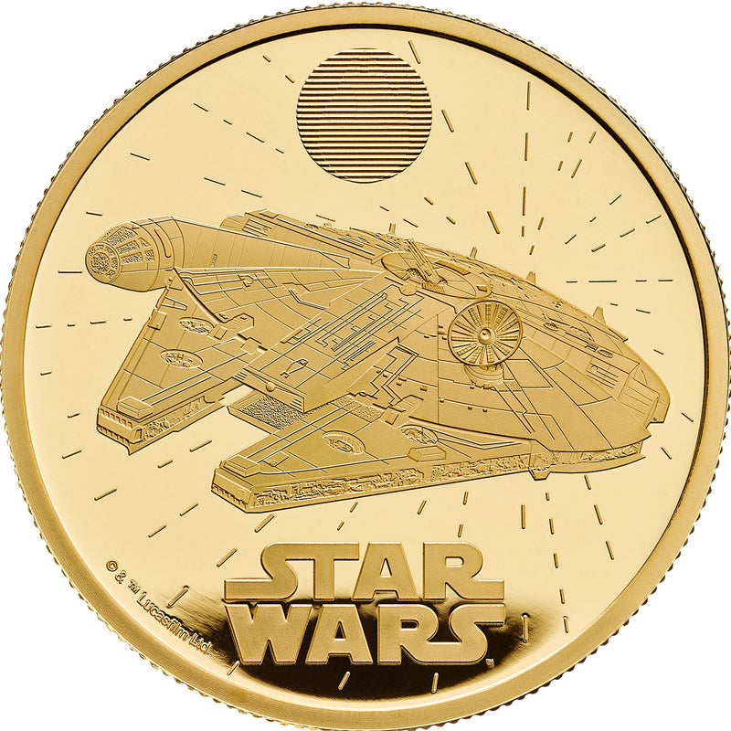 2024 UK 100 Star Wars Ship Millennium Falcon 1oz Gold Proof