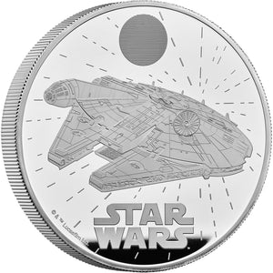 2024 UK £10 Star Wars Ship - Millennium Falcon 5oz Silver Proof