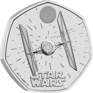 2024 UK 50p Star Wars Ship - TIE Fighter BU