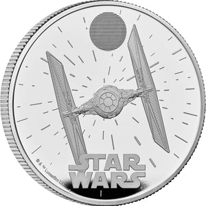 2024 UK £2 Star Wars Ship - TIE Fighter 1oz Silver Proof