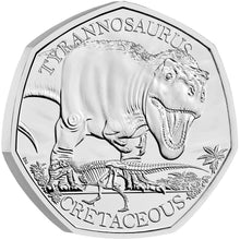 2024 UK 50p Dinosaurs - T-Rex BU