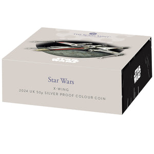 2024 UK 50p Star Wars Ship - X-Wing Silver Proof